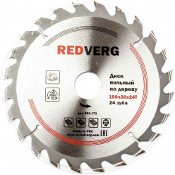 Диск пильный по дереву REDVERG 190х30/20мм 24T (800171)