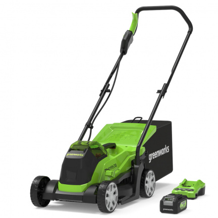 Аккумуляторная газонокосилка Greenworks GD24LM33K4