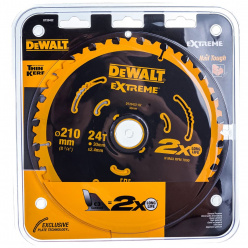 Диск пильный по дереву DeWalt EXTREME DT20432 210х30мм 24T