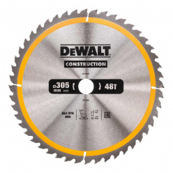 Диск пильный по дереву DeWalt CONSTRUCTION DT1959 305х30мм 48T