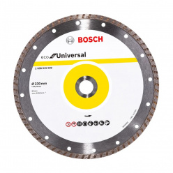 Диск алмазный универсальный Bosch 230х22.2мм Turbo ECO (048)