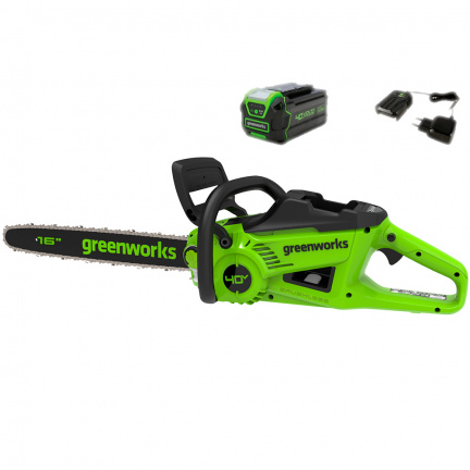 Аккумуляторная цепная пила Greenworks GD40CS20Xk4 40v 