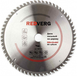 Диск пильный по дереву REDVERG 300х32/30мм 60T (800321)