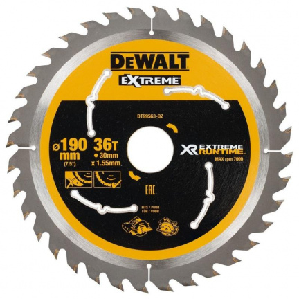 Диск пильный по дереву DeWalt XR EXTREME DT99563 190х30мм 36T