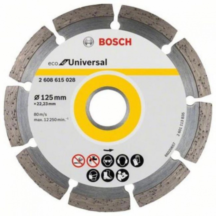 Диск алмазный универсальный Bosch ECO for Universal 125х22.2мм (028)