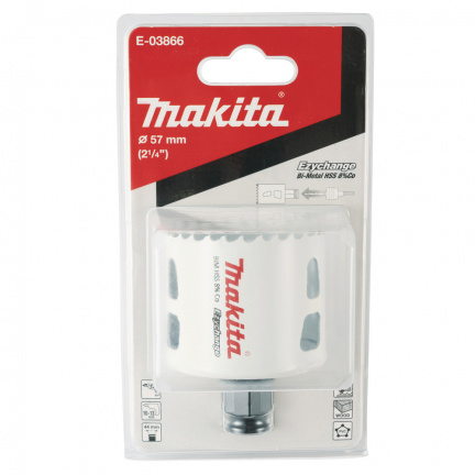 Коронка Makita Ezychange 57мм биметаллическая (E-03866)