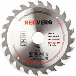 Диск пильный по дереву REDVERG 200х32/30мм 24T (800191)