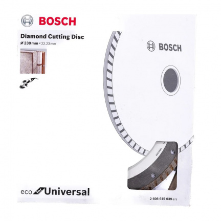 Диск алмазный универсальный Bosch 230х22.2мм Turbo ECO (048)